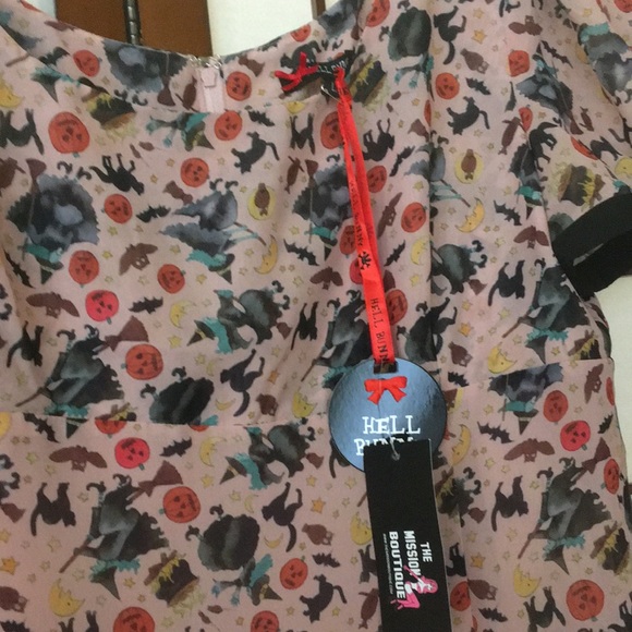Hell Bunny Witchy Mini Dress (size L or size M) Never worn. - Picture 5 of 11